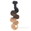 Cabello humano dubai tres tono ombre 1b/4/27# Templo indio cabello cabello rubio bocones de ola